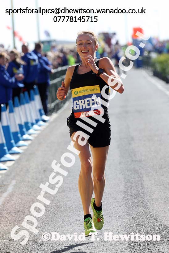 Tori Green 9th in the womens Morrisons Great North Run. Photo: David T. Hewitson/Sports for All Pics